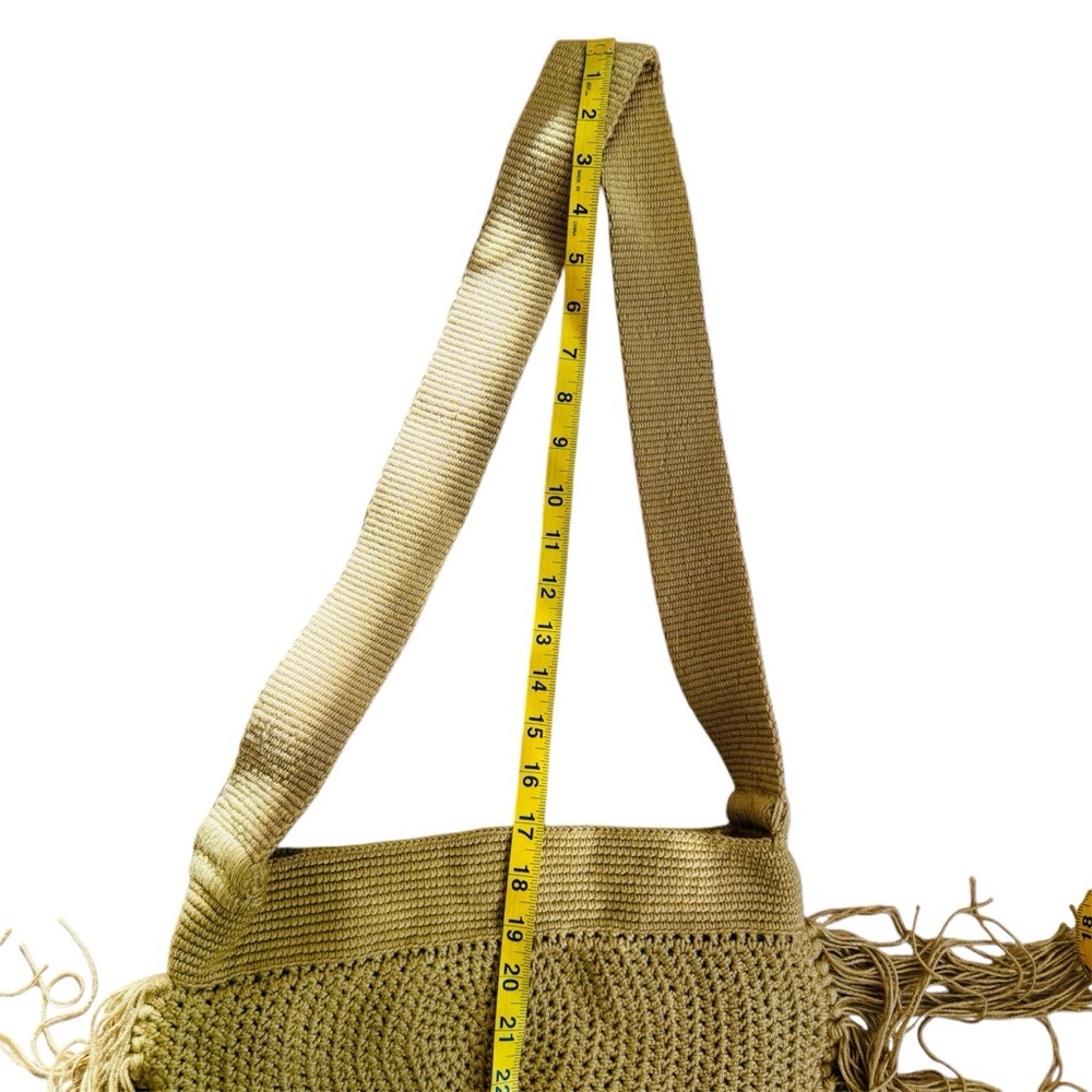 Soraya Hennessy cotton handwoven fringe boho crossbody bag NEW - Picture 5 of 16